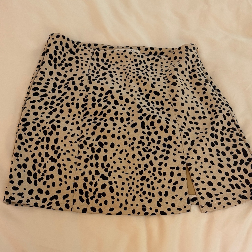 She + Sky Animal Print Skirt
